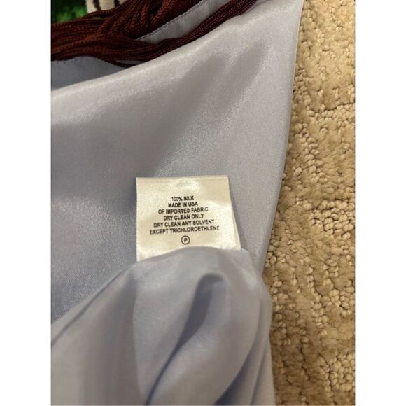 Ala von Auersperg Women's Leaf Print Silk Caftan Rita Dress Multicolor 2XL NWT - Picture 8 of 10